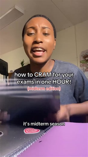 niya :3 | how to CRAM for your midterm exams in ONE hour!! this is the hack that has saved me when i cram for exam #studying #collegestudents... | Instagram