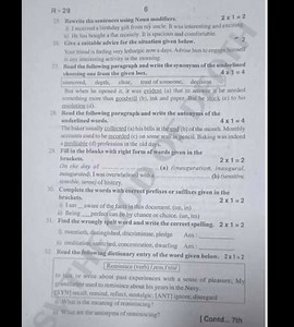 R-296** Revrite the sentences using Noun modifiers.2×1=2(I)... | Filo