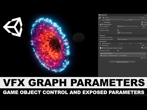 Unity3d VFX Graph Exposed Parameters and Game Object Bindings