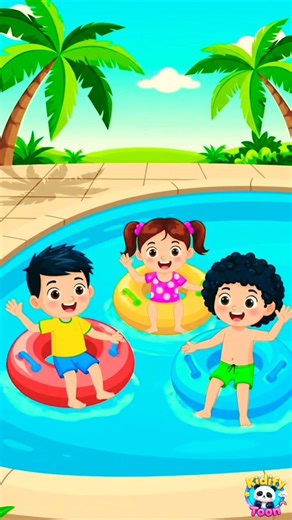 “Kids Pool Fun 💦 | Funny Cartoon Splash Time | 2D Animation Shorts”#beachfun #cartoonshorts #cartoon
