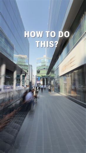 How to create this hyperlapse effect woth just your phone