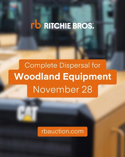 We're proud to present a complete dispersal for Woodland Equipment with equipment and parts selling from Kamloops, Vernon and Prince George in BC. This unreserved auction on Nov 28 will feature a great selection of forestry and construction equipment, plus service trucks, parts and much more. Choose from Processors, Feller Bunchers, Log Loaders, Wheel Loaders, Articulated Dump Trucks, and Service Trucks. | Ritchie Bros.