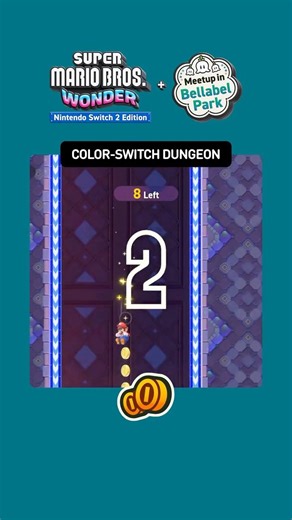 Color-Switch Dungeon FULL Clear | Hardest Coin Challenge in Super Mario Bros Wonder Bellabel Park