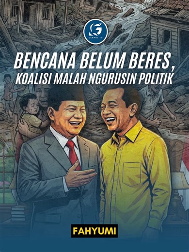Belum selesai ngurusin bencana, koalisi dajjal ini malah sibuk ngurusin politik. Mereka mau menghapuskan pilkada langsung dan membuat kepala daerah dipilih DPRD. Ini jelas pengkhianatan terhadap demokrasi. Ini pengkhianatan terhadap amanat reformasi 98. Langkah koalisi dajjal ini memang mau membawa Indonesia ke Orba jilid 2. #GerpolTV #politik #update #terkini #Indonesia