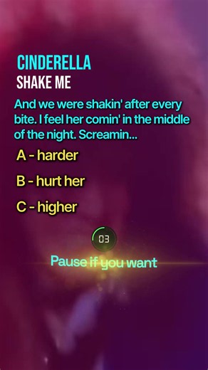 Cinderella 🎸 Shake Me 🎶 Finish this Lyric❓