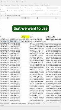 How to clean and database export in Excel! #excel #spreadsheet #database