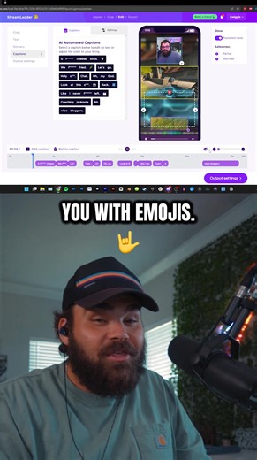 AI Generated Captions with Emojis?! We help streamers make content creation easier 💪🏼 #streamer #twitch #streamertips
