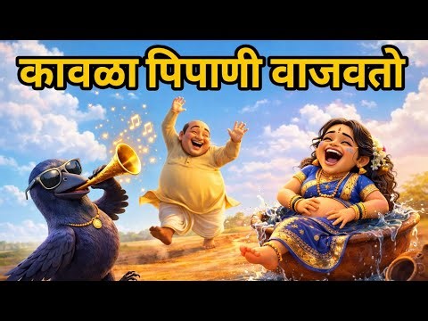 Kavla Pipani Vajavto | मामा मामीला नाचवतो 🤣 | New Marathi Comedy Song | Latest Marathi Animation