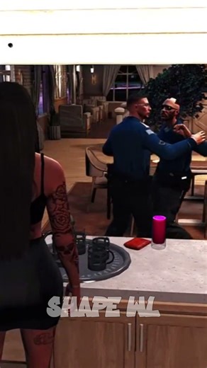 💀 SASP qui danse au café #roleplay #gaming #fivem #gtarp #dance #shorts #shortvideo