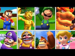 Mario Golf: World Tour - All Par Character Animations