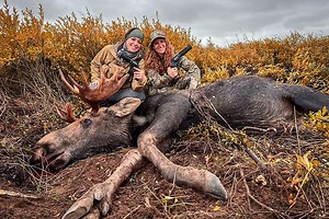 Badass AK Hunters Kill Charging Moose, Shoot Massive Bull