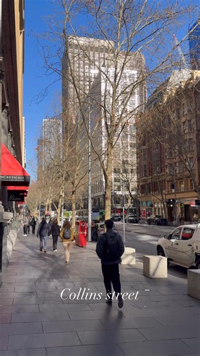 Just a sunny stroll down Melbourne’s iconic Collins Street 🌞 #CityMornings #CollinsStreet #MelbourneVibes #UrbanSunshine #ThisIsMelbourne | This is Melbourne