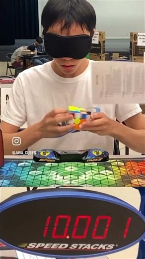 Rubik's Cube solved BLINDFOLDED in 23 seconds (again)