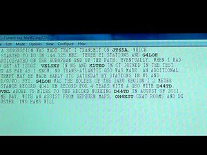 W1AW RTTY bulletin using MixW software on PC