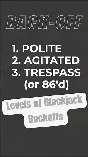 Blackjack Backoffs: Each Level of Backoff