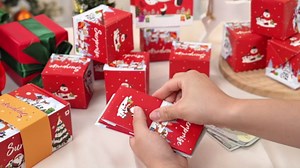 Christmas Surprise Gift Boxes Explosion for Money Cash Pop up Bouncing Boxes for Holiday Party Xmas Present for birthday Men Women Kids Christmas Surprise Exploding Gift Boxes (12 Folding Box Set)