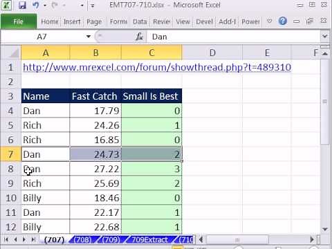 Excel Magic Trick 707: RANK with Criteria - SUMPRODUCT