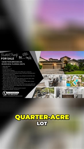 Discover your perfect single-family home at 12948 Twin Bridges Drive in beautiful Riverview, Florida. Imagine making memories here! #RiverviewFL #FloridaRealEstate #DreamHome #SingleFamilyHome #NewListing | The Consumer Quarterback Show | Facebook