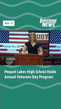 Pequot Lakes High School Holds Annual Veterans Day Program