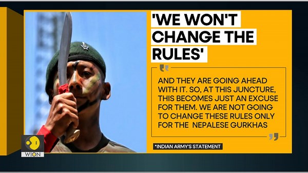 104K views · 2.1K reactions | #Gravitas | Nepal has 'stalled' the recruitment of Gorkhas in the Indian Army under the #Agnipath scheme. Kathmandu has apprehensions over the 4-year-term of recruits as part of the scheme. How has India responded? Palki S Upadhyay brings you a report. | WION | Facebook