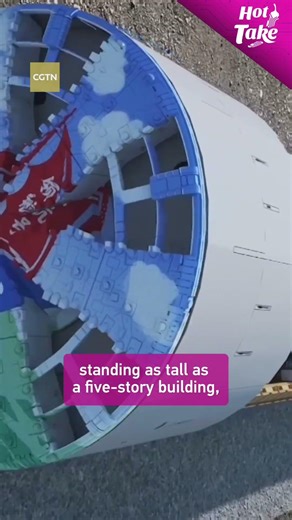 World's largest tunnel boring machine powers Yangtze high-speed rail