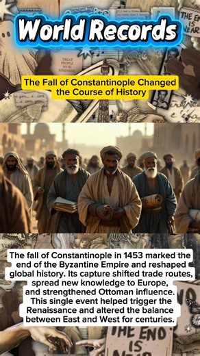 The fall of Constantinople was more than a military victory. It reshaped trade, culture, and global power. #WorldHistory #Constantinople #OttomanHistory #HistoryFacts #HiddenHistory #CatatanDunia | HistoryWorld