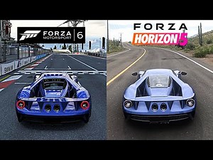 Forza Motorsport 6 vs Forza Horizon 5 | Ford GT 2017 Graphic and Sound Comparison