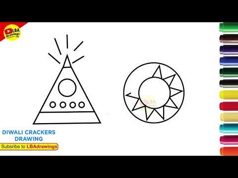 How to Draw New Crackers Step by Step | Easy Firecracker Drawing