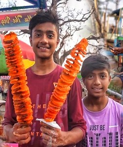 706K views · 35K reactions | Bhubaneswar’s 10th Class Student Selling Spring Potato on Street | Indian Food Explorer | Facebook
