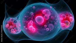 A mesmerizing image of a human embryo at the cellular level, highlighting the remarkable process of cell division and specialization that leads to a fully formed baby.