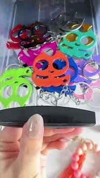 Orange & Black Halloween EDC 🎃 Self-Defense Keychain & Everyday Carry Essentials | #664200