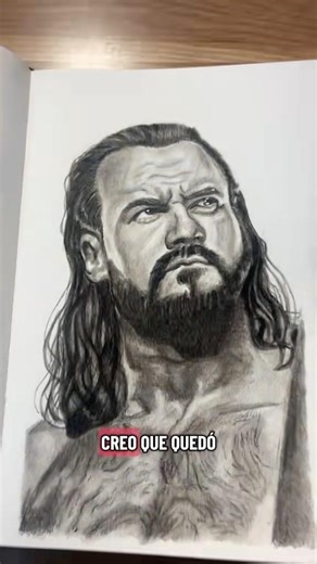 Drawing #drewmcintyre with a pencil as the new #wwe champion #sketchbook #drawing #dibujo