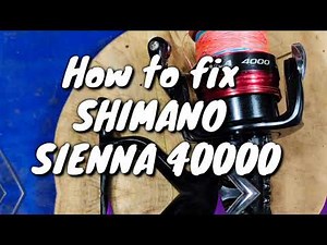 How to repair Reel fishing - Shimano SIENNA 4000 -Reel Won't Turn- How To Fix A Broken Reel