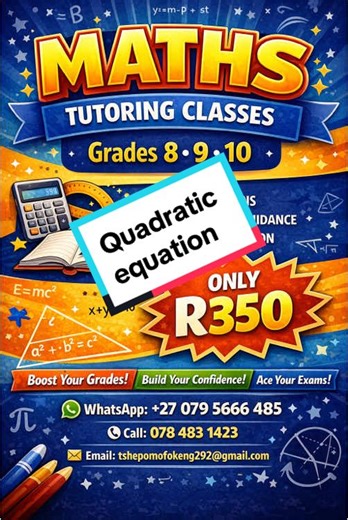 Quadratic equation.Dm to join our classes.#maths #mathematics #m #contentcreator #math