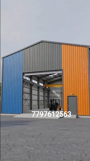 Different types of roof Trusses | Truss Roof Warehouse Design with, #Industrial #Godown #design