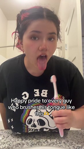 Celebrating Pride with a Unique Tongue Brushing Technique