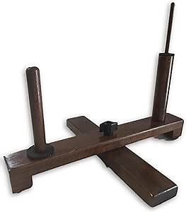 Folding Double Flute Stand Solid Walnut (C Flute-Piccolo (Metal))