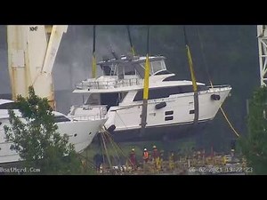 Unloading Yachts in Sarnia