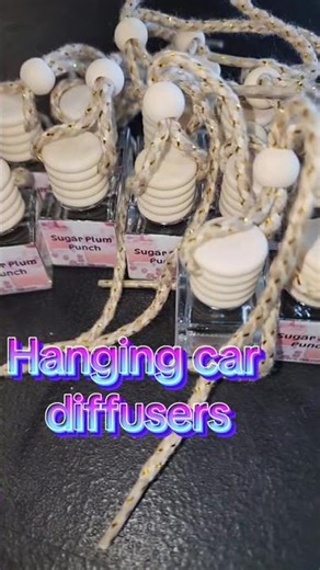 Now in stock! Hanging car diffuser. Perfect gift or stocking stuffer for Christmas! Comment to order