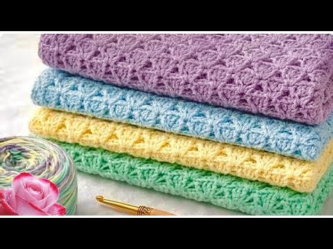 Easy & Beautiful Crochet Stitch!❤️ Beginner Friendly | Stunning 3D Blanket Pattern