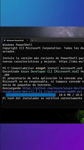 Tutorial: Instalación de Azure Developer CLI (AZD) en Windows