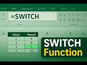 Explore switch formula in excel | Excel tutorial
