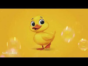 Happy Little Yellow Duck Dance Fun Time (1 Hour Loop)