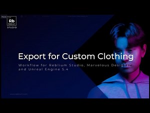 Reblium Studio Export For Custom Clothing