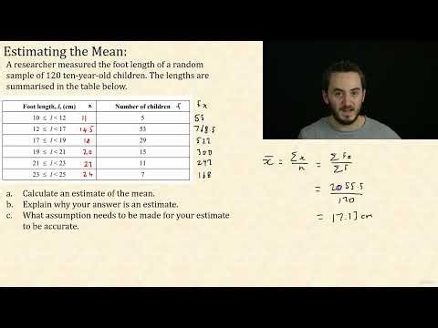 4 -Estimating the Mean | CIE A Level Probability & Statistics 1