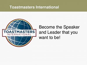 Toastmasters International - SlideServe