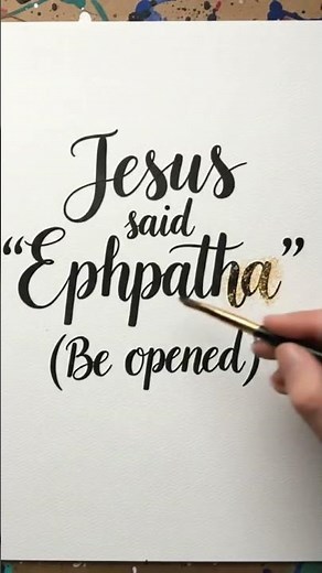 The Power of "Ephphatha"