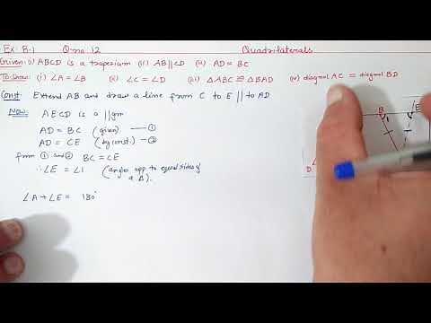 Chapter:8 Ex.8.1 (Q.12) Quadrilaterals | Ncert Maths Class 9 | Cbse.