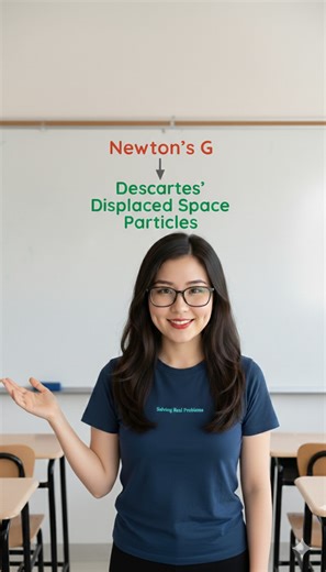 We convert Newton's Universal Law of Gravitation into Cartesian by reinterpreting "G" as the volume of space particles displaced by the smallest unit of matter. We then apply this "G" on the volume displaced by 2 masses "m" to get the total volume displaced by them. We then divide this total volume by the distance between the 2 masses to get the low pressure volume between them. This creates a high pressure behind them that pushes the 2 masses together according to Bernoulli's principle. This ma