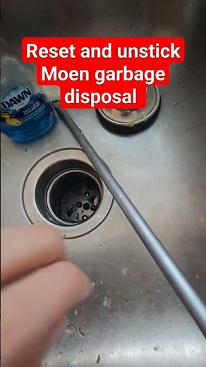 reset and fix stuck moen garbage disposal